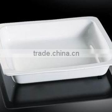 H6722 chaozhou OEM acceptable high white porcelain bakeware dish