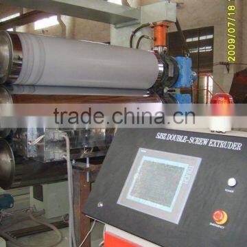 Plastic sheet extrusion line