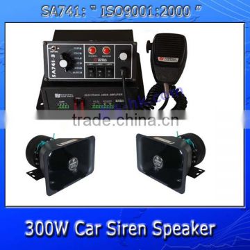 12v 300W electric vehicle police siren horn speaker SA741