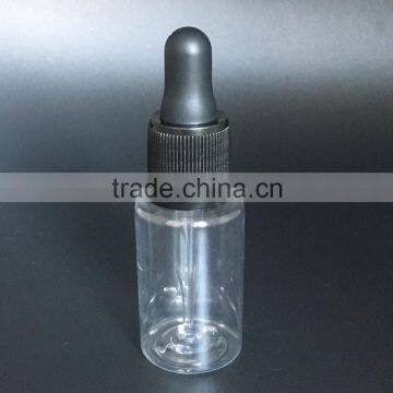 colorful clear black blue amber plastic 20ml pet e liquid dropper Bottle with childproof cap for essential oil,Perfume