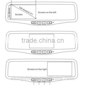 4.3 Inch Car Monitor With Mirror for Vehicle photo-5