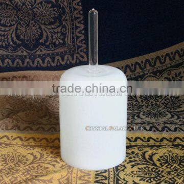 new white color quartz crystal singing handle bowl