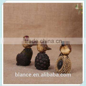 mini bird figurine garden flower pot decoration