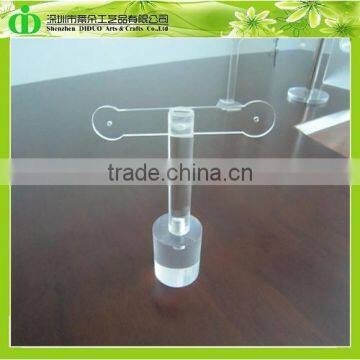 DDJ-0059 ISO9001 Chinese Manufacture Sells Clear Perspex T Bar Earrings Stand photo-2