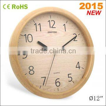 12 inch orient style wall mounted wooden craft clock (12W50NA-145)