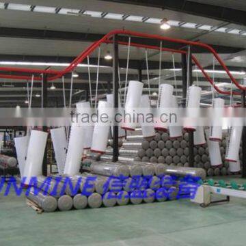 Solar water heater tank suspension production line
