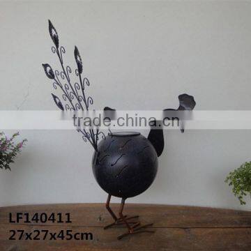 Iron peacock bird statue decorative