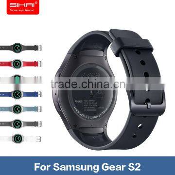 Factory Price Silicone Adjustable Loop For Samsung S2 Smart Watch Band Loop With Stainless Steel Buckle photo-4