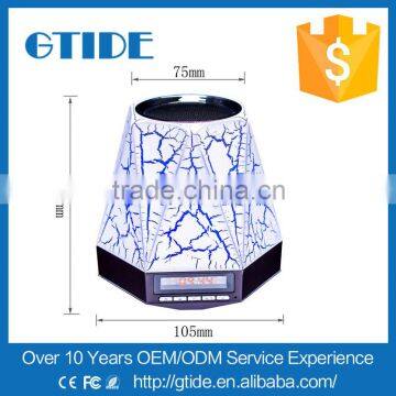 Private Mould Wireless Smart Mini Stereo Rechargeable 7 Color Changing Bluetooth Led Speaker Support Alarm Clock/FM/TF Card photo-5