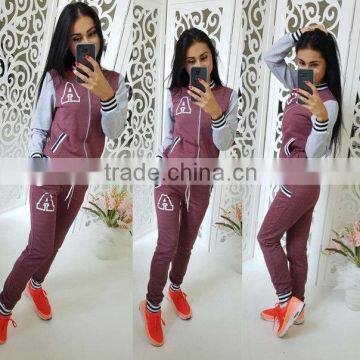 2016 women's new fashion print long sleeved sports and leisure suit female autumn speed sell through selling 8803