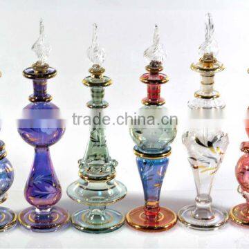 Egyptian blown Glass Perfume Bottles