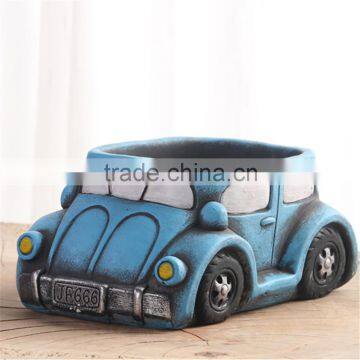 Cheap car shaped garden pot, cement garden pot