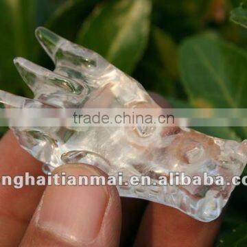 The small LATEST Natural Clear Quartz Crystal Carving Dragon Skull For Decoration, Collection, Gifts