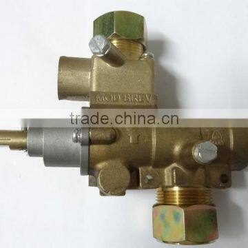 Brass Safety Automatic Emergency Shut-off Gas Control Valve With Pilot Fire Port for Kitchen Equipment photo-3