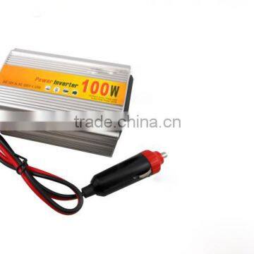 High quality cigarette lighter Power Supply 100W 12V DC to 220V AC Car Power Inverter Adapter with USB Charger Port