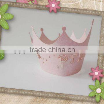 princess crown laser cut cupcake wrapper