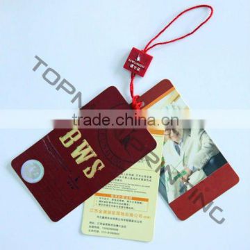 Paper Cardboard Hang Tag Printing