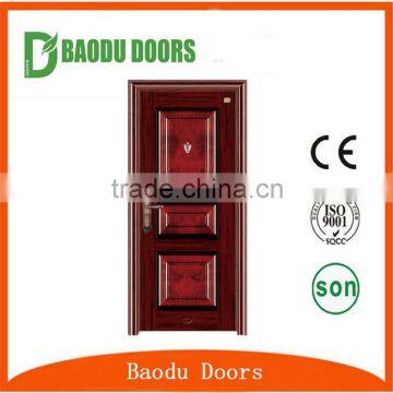 Baodu brand high quality iron safety front door design iron door