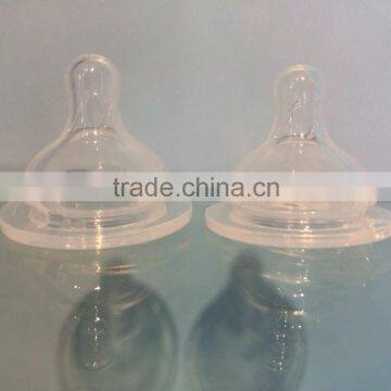 Momy Realistic Teat Wide Neck Silicone Baby Water Bottle Nipples photo-4