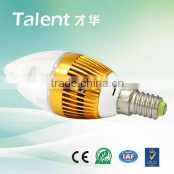 3*1w high power e14 LED candle bulb