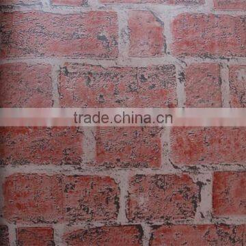 Red Brick Wall Paper Korea Stone Wallpaper for Interior Decorative Walls photo-3
