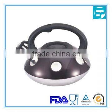 Hot selling stainless steel whistling kettle with color coating