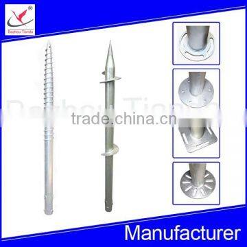 hot dipped galvanized ground anchor screw for green house