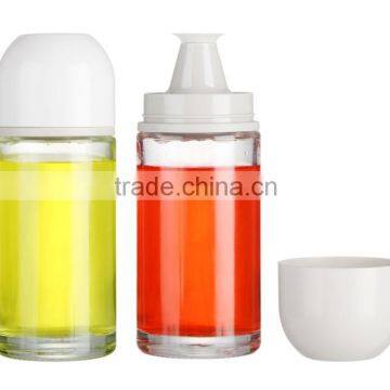 SINOGLASS trade assurance wholesale 160ml oil bottle non drip spout glass olive oil dispenser