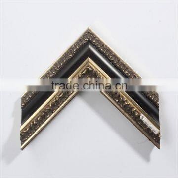 Black canvas frame moulding