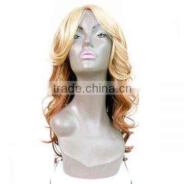 Factory Popular 185g romance curl lace front synthetic wigs for female