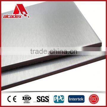 silver brushed 4mm acp aluminum composite panel acm furniture