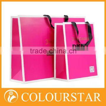 High-end expensive and of high quality fancy white kraft paper bags