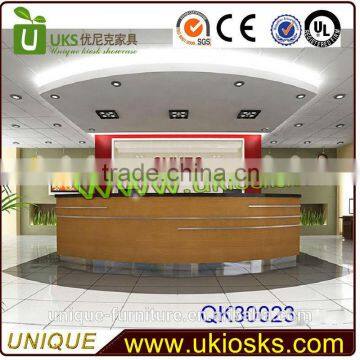 2014 hot sale reception counter, front office desk design, hotel reception counter design