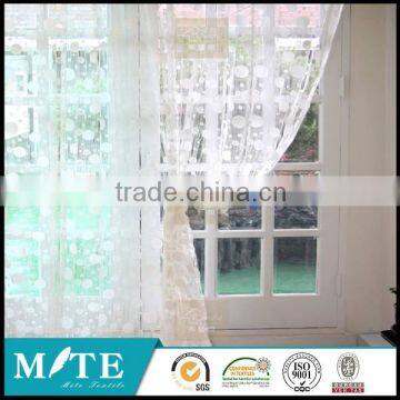 100% polyester fashion plain crystal sheer voile curtains,crystal sheer voile fabric