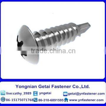 Self-drilling and tapping screws with Hexalobular socket pan/ countersunk/ raised countersunk head