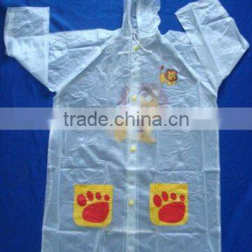 pvc 0.13mm children raincoat