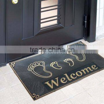 Welcome design antiSlip PVC mat injection PVC Door Mat