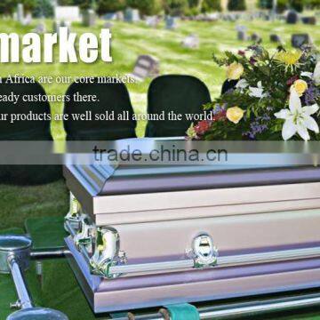 JS-ST168 Trade Assurance Supplier Reasonable Price Metal Aluminum Casket From China Casket Manufacturers photo-2