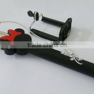 Cartoon Extendable Handheld Wired Selfie Monopod Stick for Smart Phone and Digital Camera photo-6