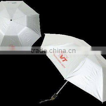 2 fold umbrella automatic -Silver