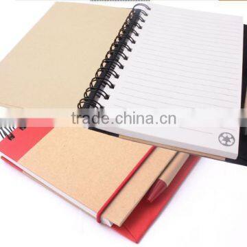 Wholesale Kraft Paper Notebook/Notebook With Pen/Custom Notebook Printing