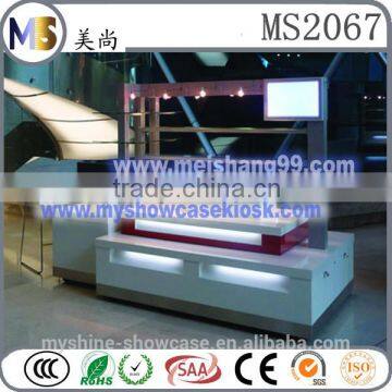 Practical wood for display vending cart kiosk