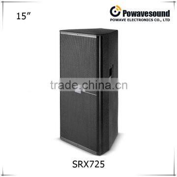 SRX725 powavesound quality passive woofer speaker crossover high power two way loudspeaker professional speaker dual 15''