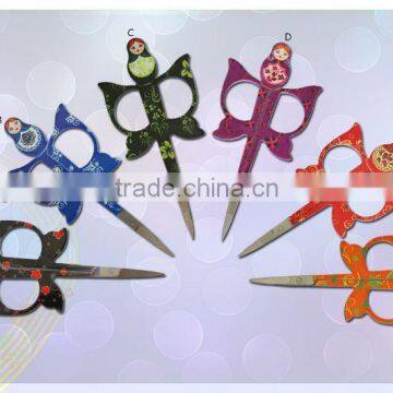 Good-looking butterfly stainless steel eyebrow scissors