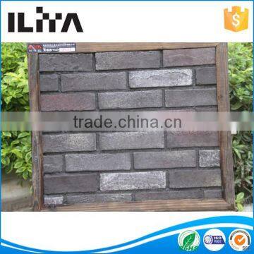 Attractive designs white cement natural mica stone cage wall artificial stone