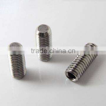 M5 x 3 stainless steel DIN 913 set screw with flat point