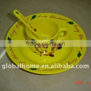 colourful melamine kid's dinner set