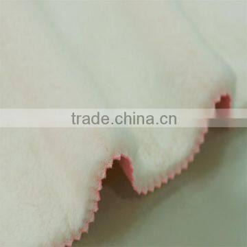 100% Polyester plush lining fabric soft shell fabric for garment for shoes for toy composite material plush