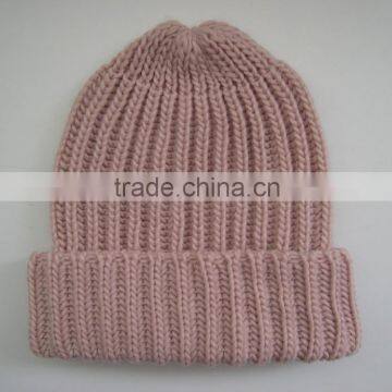 winter fashion 100% acrylic knitting hat