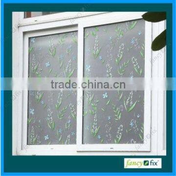 Print decorative static window film